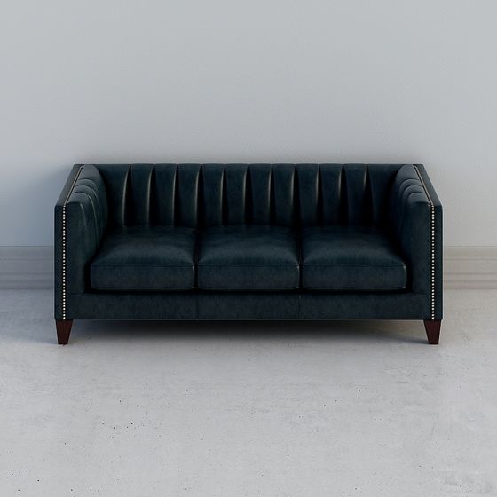 Sophisticated Low-Poly Sofa 3D model for Stunning Interiors