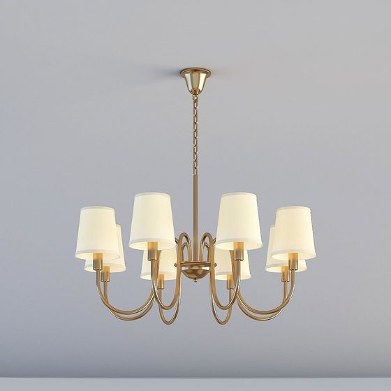 Elegant Chandelier 3D model for Modern Interiors