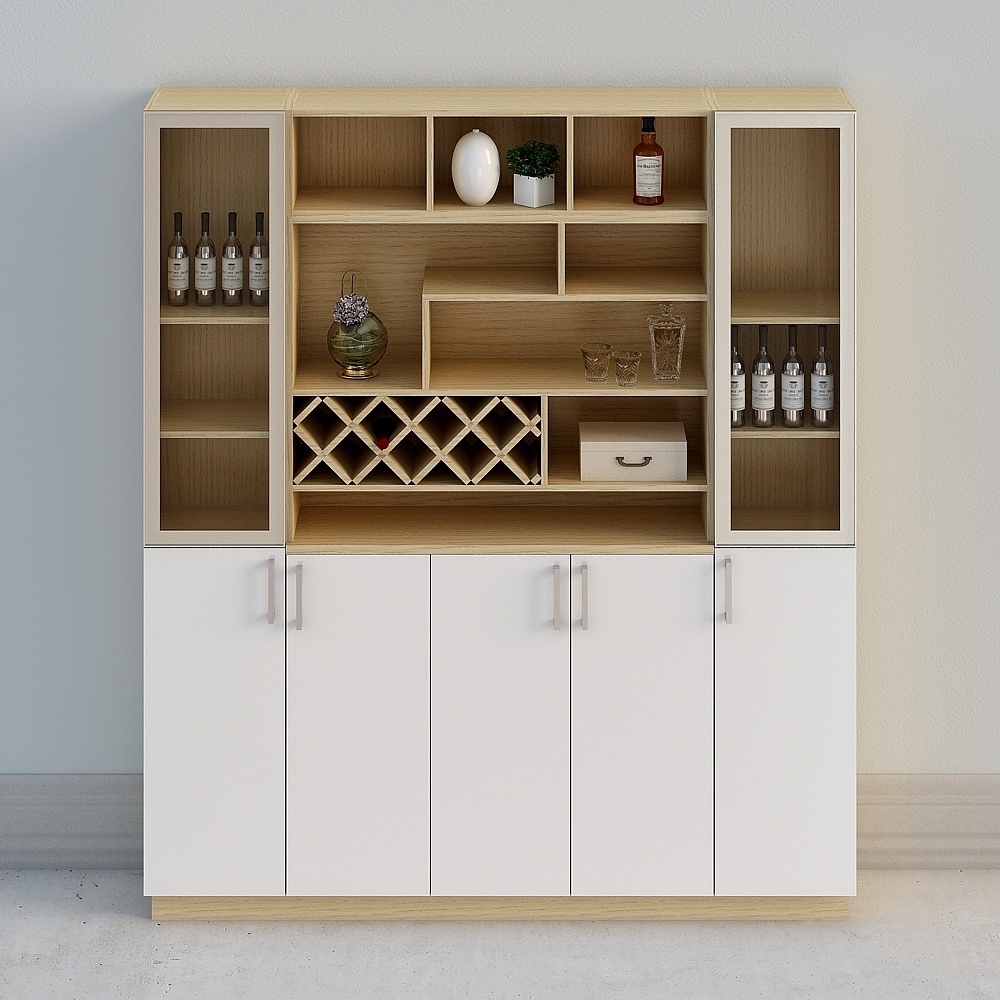 【풀 하우스에 사용자 정의】-일본 스타일 나무 현대 미니멀 쌀 주류 캐비닛 사이드보드