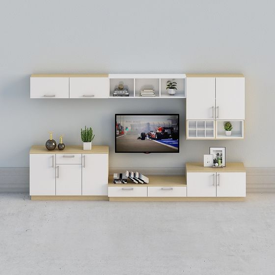 "Personalización completa" - Mueble de TV de madera nórdica moderna