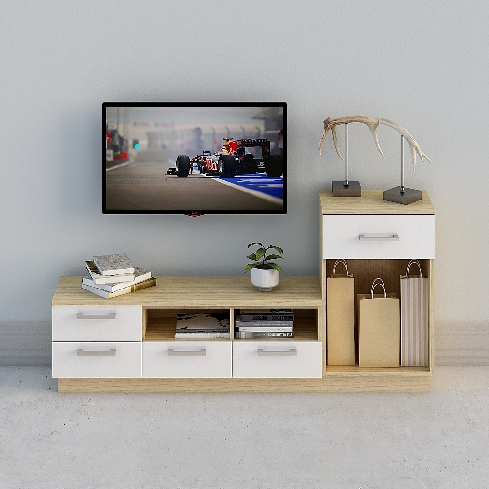 "Personalización completa" - Mueble de TV de madera nórdica moderna