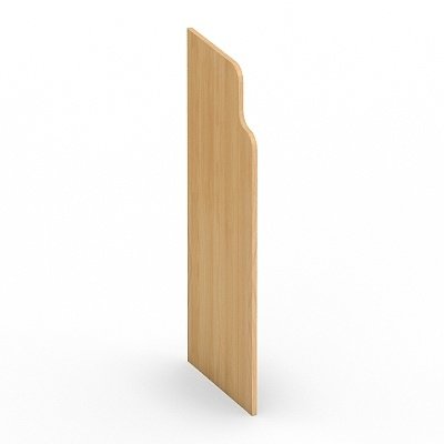 Chamfered vertical plate-front