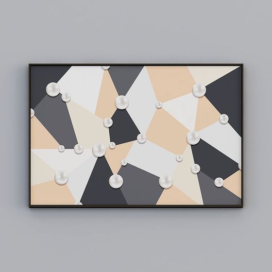 Geometric Pearl Art 3D model