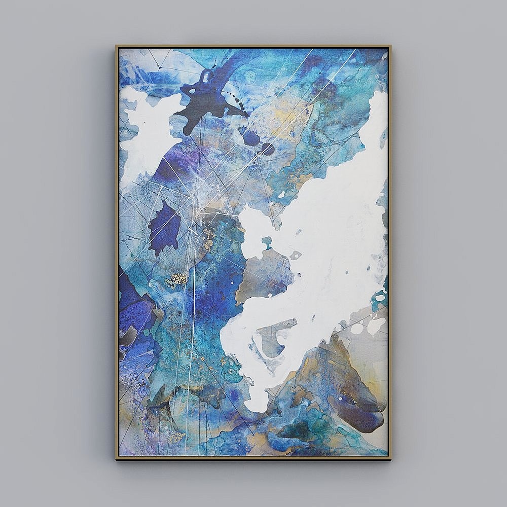 Pintura decorativa de pasillo de pasillo minimalista moderno