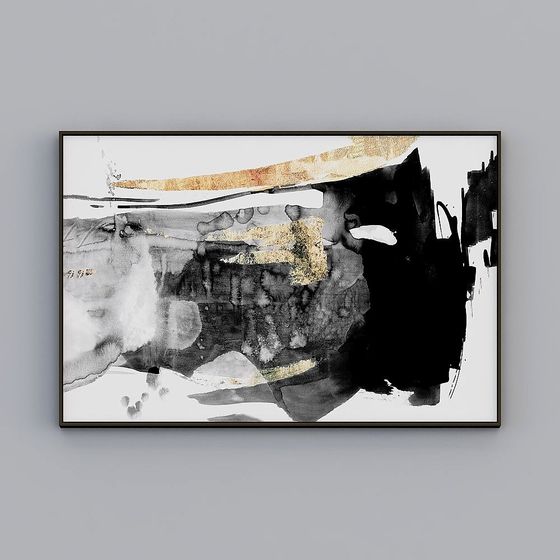 Stunning Abstract Painting 3D Model