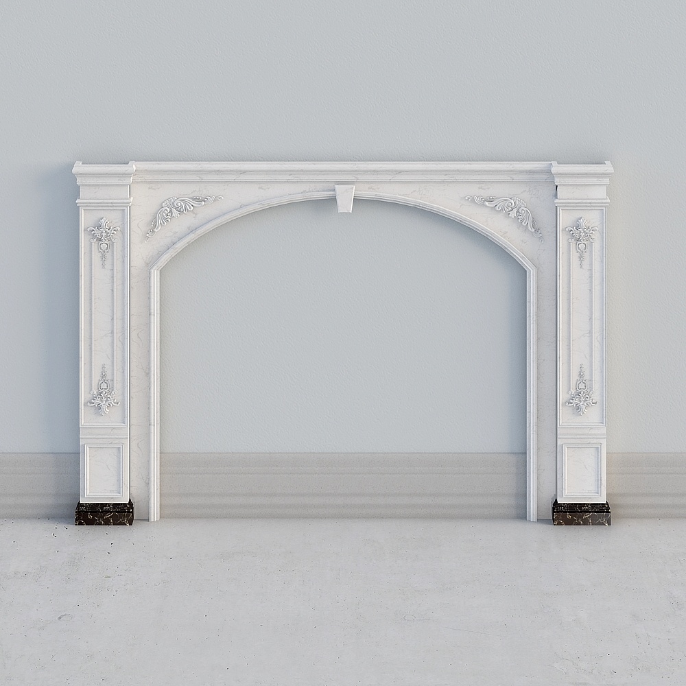 Yi elements setting wall background wall - Roman column self-made 01