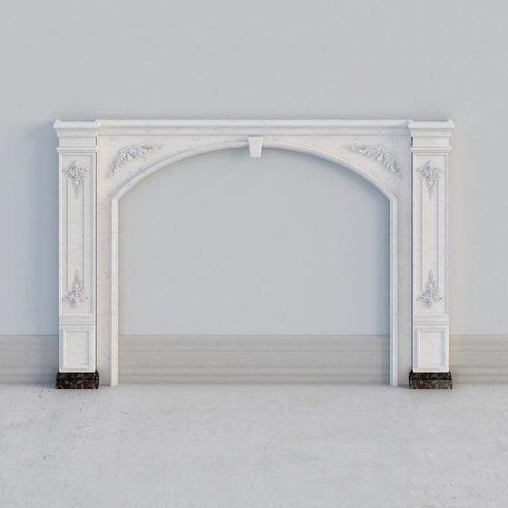 Elegant Archway Low-Poly 3D model