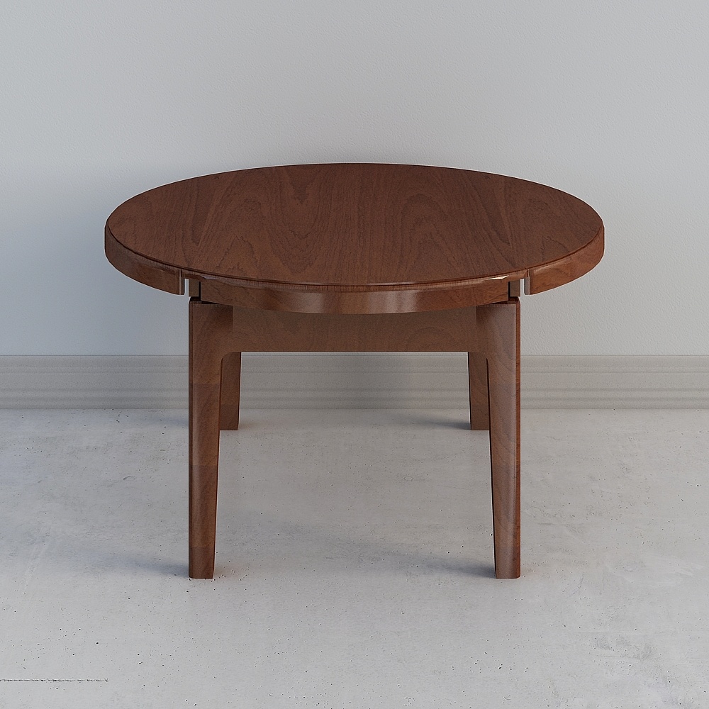 Mesa de salto 295 mesa (redonda) Mesa de madera de nogal maciza