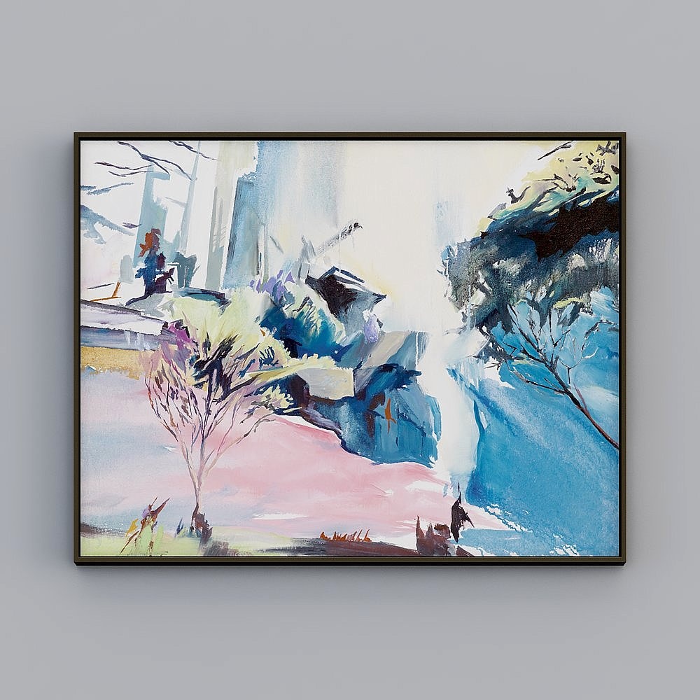 Neo-classical bedroom bedside hanging painting modern simple liv