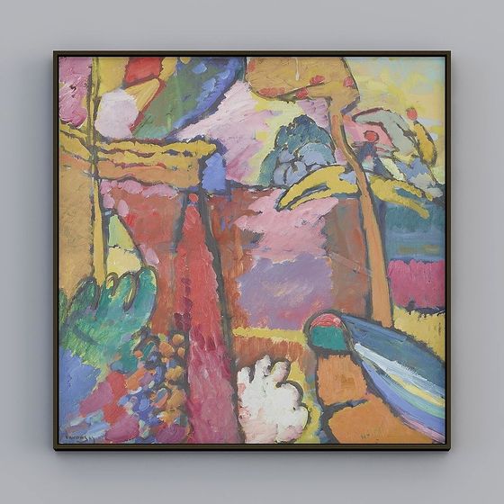 Vibrant Abstract Garden 3D model