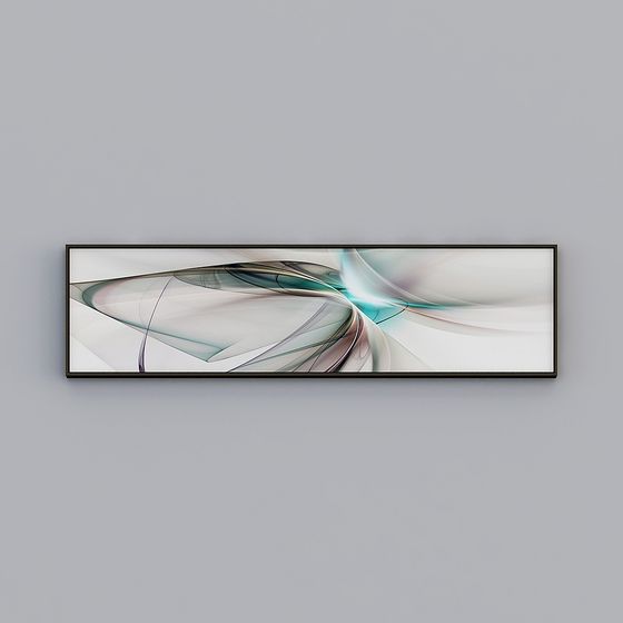 Abstract Frame 3D model for Digital Art Projects