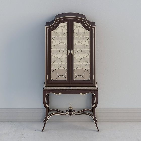 Elegant Vintage Cabinet 3D model for Modern Design