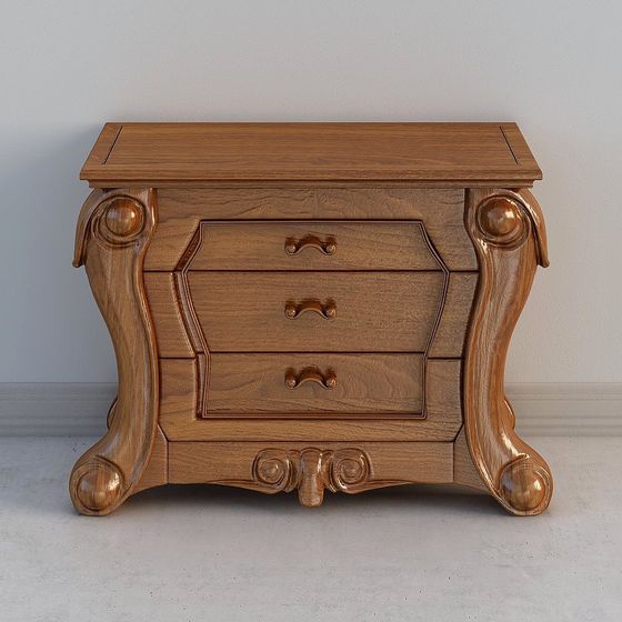 Vintage Nightstand 3D model for Modern Spaces