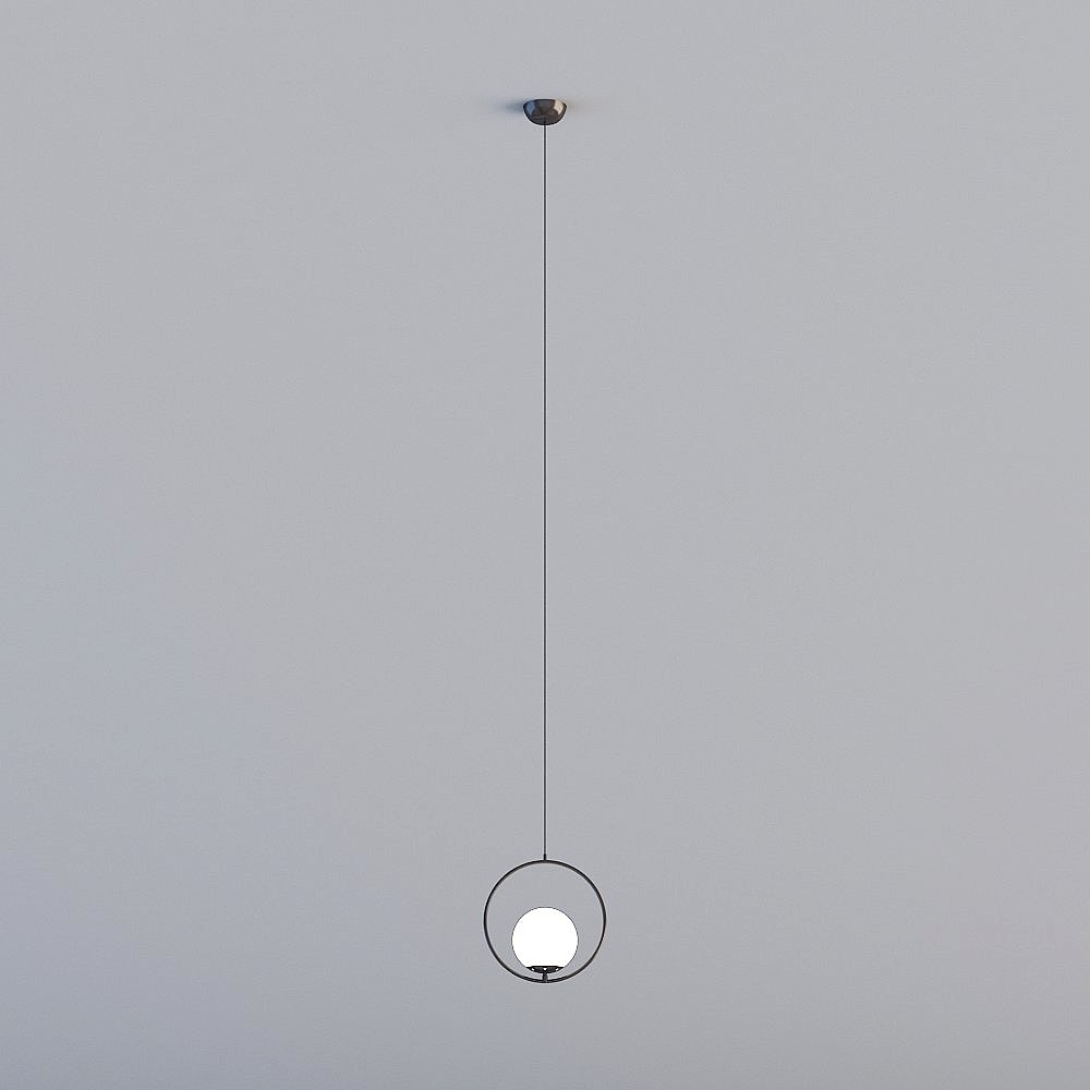 3D Lighting·FP-Modern simple living room bar spherical bedside lamp chandelier-D1154-200 ball