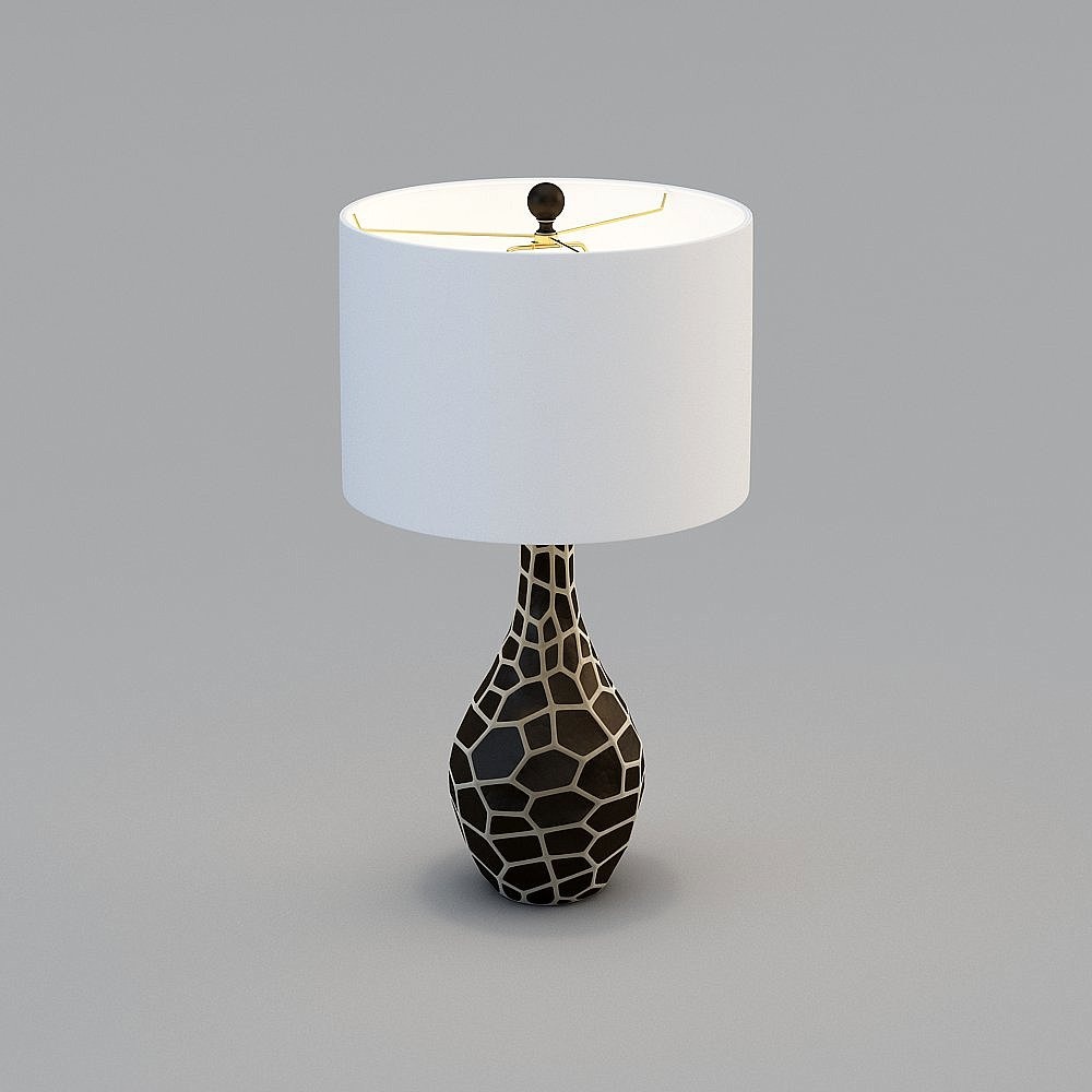 Youfan Art Amerikanische Retro Einfach Handbemalte Harz Tischlampe