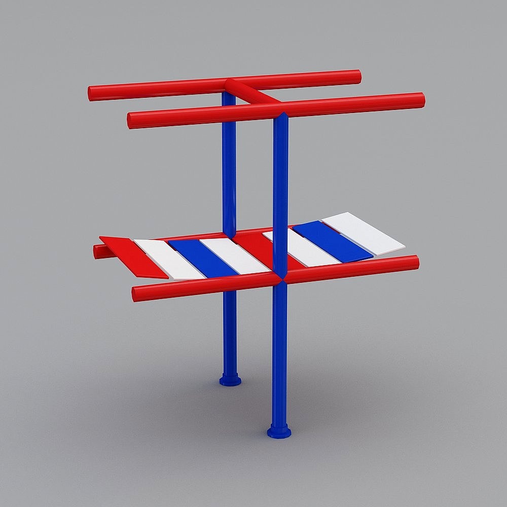 Colorful Fitness Equipment 3D model