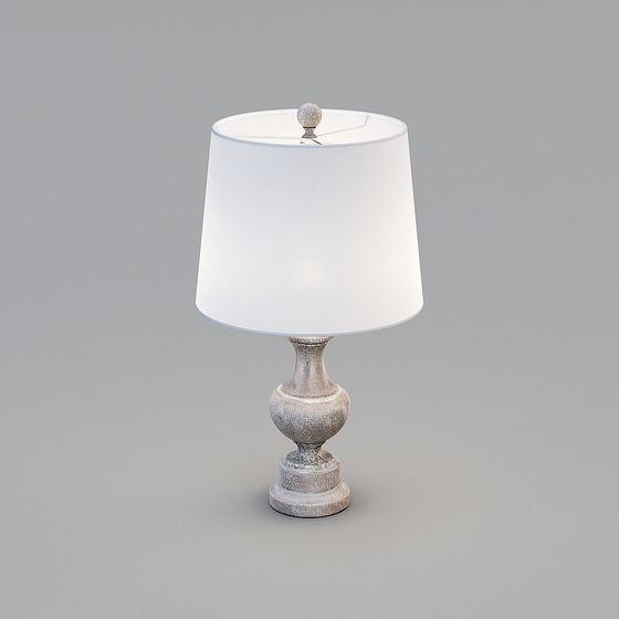 Elegant Vintage Table Lamp 3D model