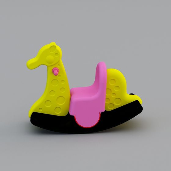 Dreamy Rocking Horse 3D model for Kids