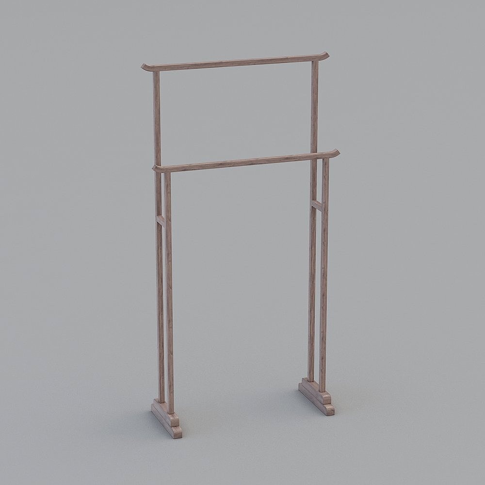 Kujiale - Nuova Combinazione di Appendini per Vestiti 3D Cinesi