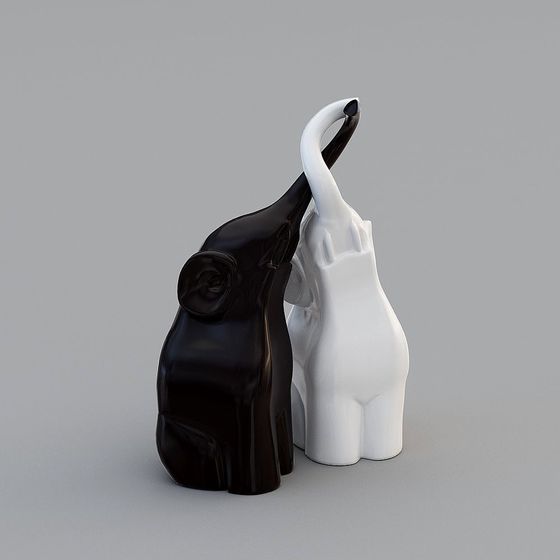 Duotone Cat 3D model - Unique Design for Creative Projects