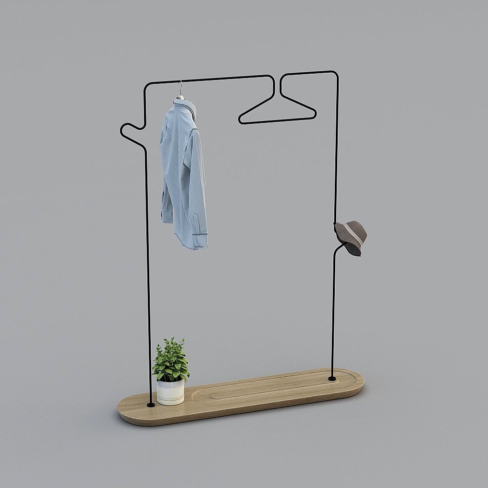 Kujiale - Combinazione di Appendiabiti Nordico 07