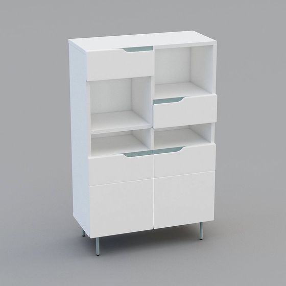 Urban Storage Unit 3D model for Modern Interiors