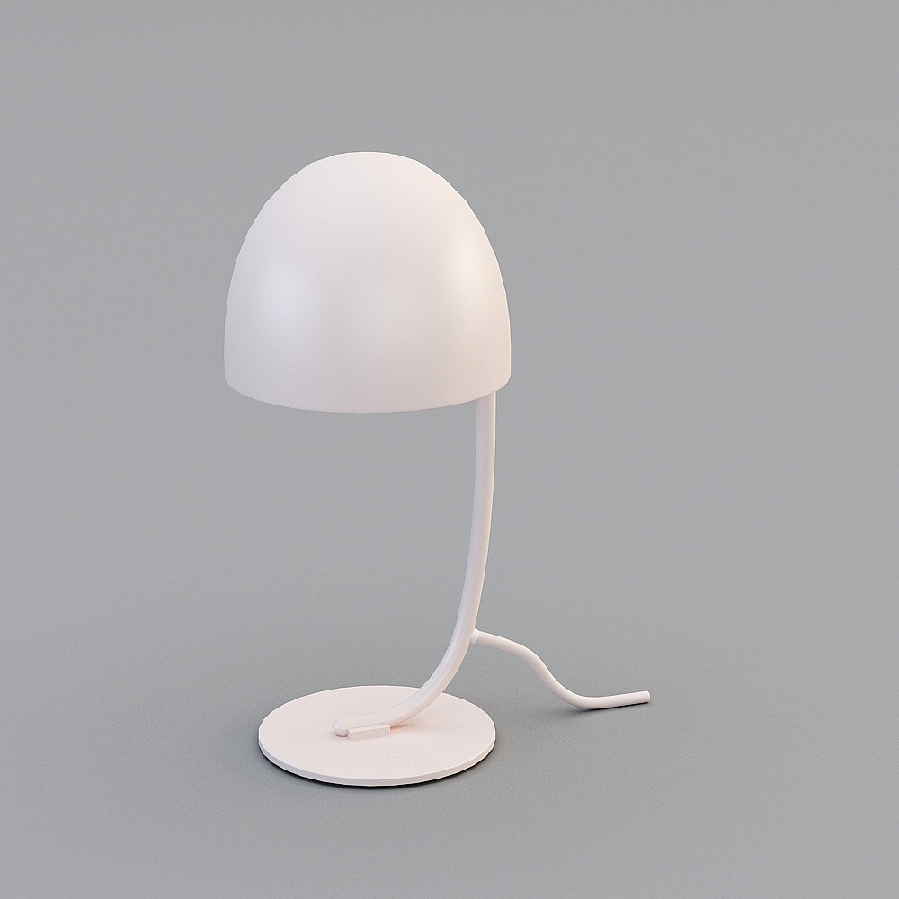 Elegant Low-Polygon Table Lamp 3D model