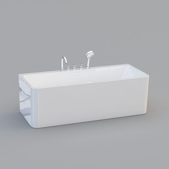 Modern Minimalist Bathtub 3D model