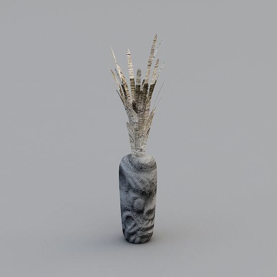Unique Ruins Vase 3D model