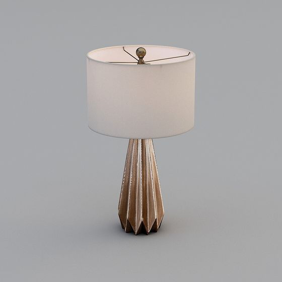 Elegant Low-Polygon Table Lamp 3D model
