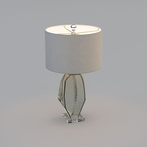 Geometric 3D Table Lamp Model