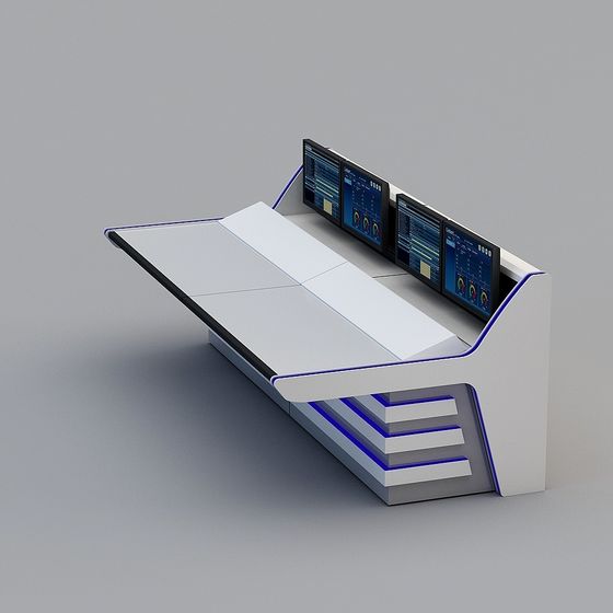 Futuristic Control Console 3D model