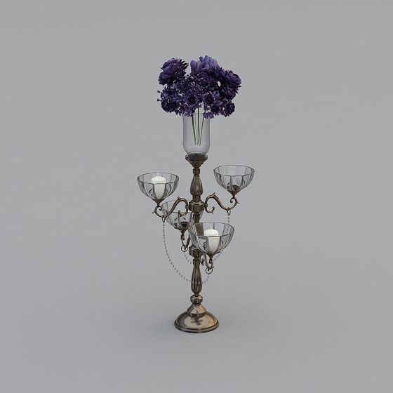 Vintage Candelabra Vase 3D model