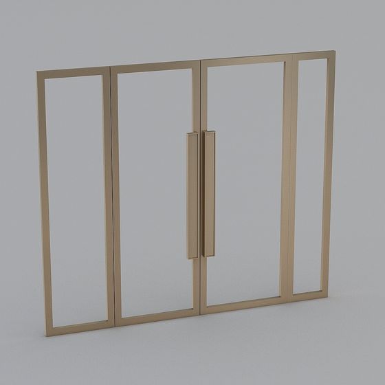 Modern Glass Door 3D model