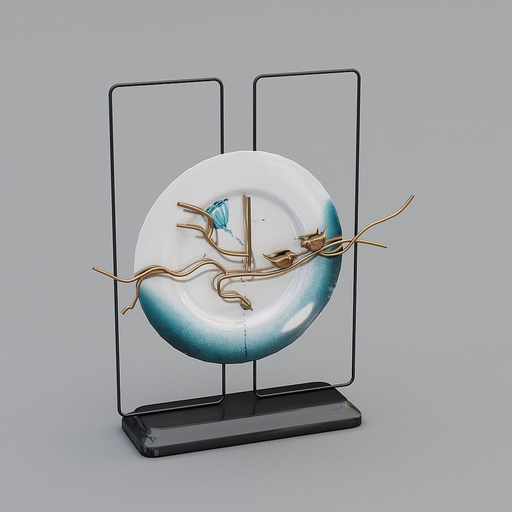 New Chinese style ceramic metal ornaments combinations-05