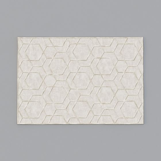 Honeycomb Carpet 3D model for Modern Interiors