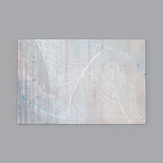 Elegant Feather 3D model for Creative Projects