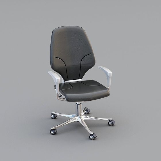 Elegant Low Poly Office Chair 3D model