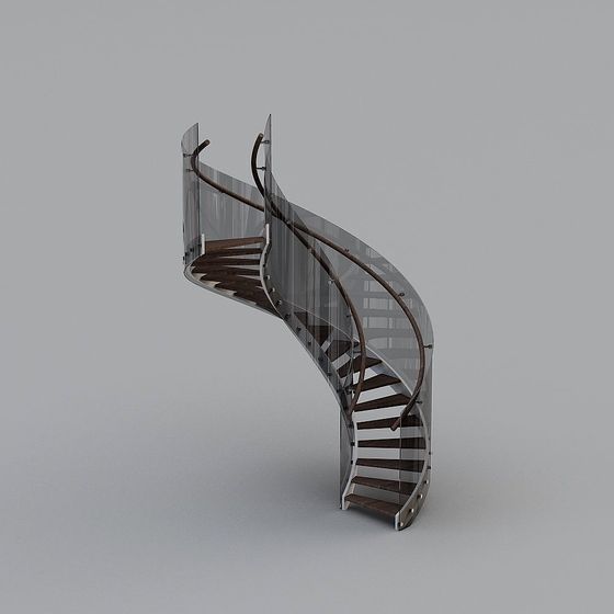 Elegant Modern 3D Staircase Model