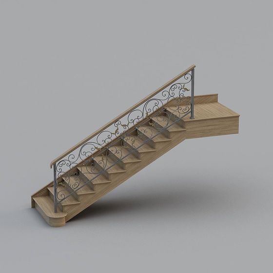 Classic Inspired 3D Staircase Model
