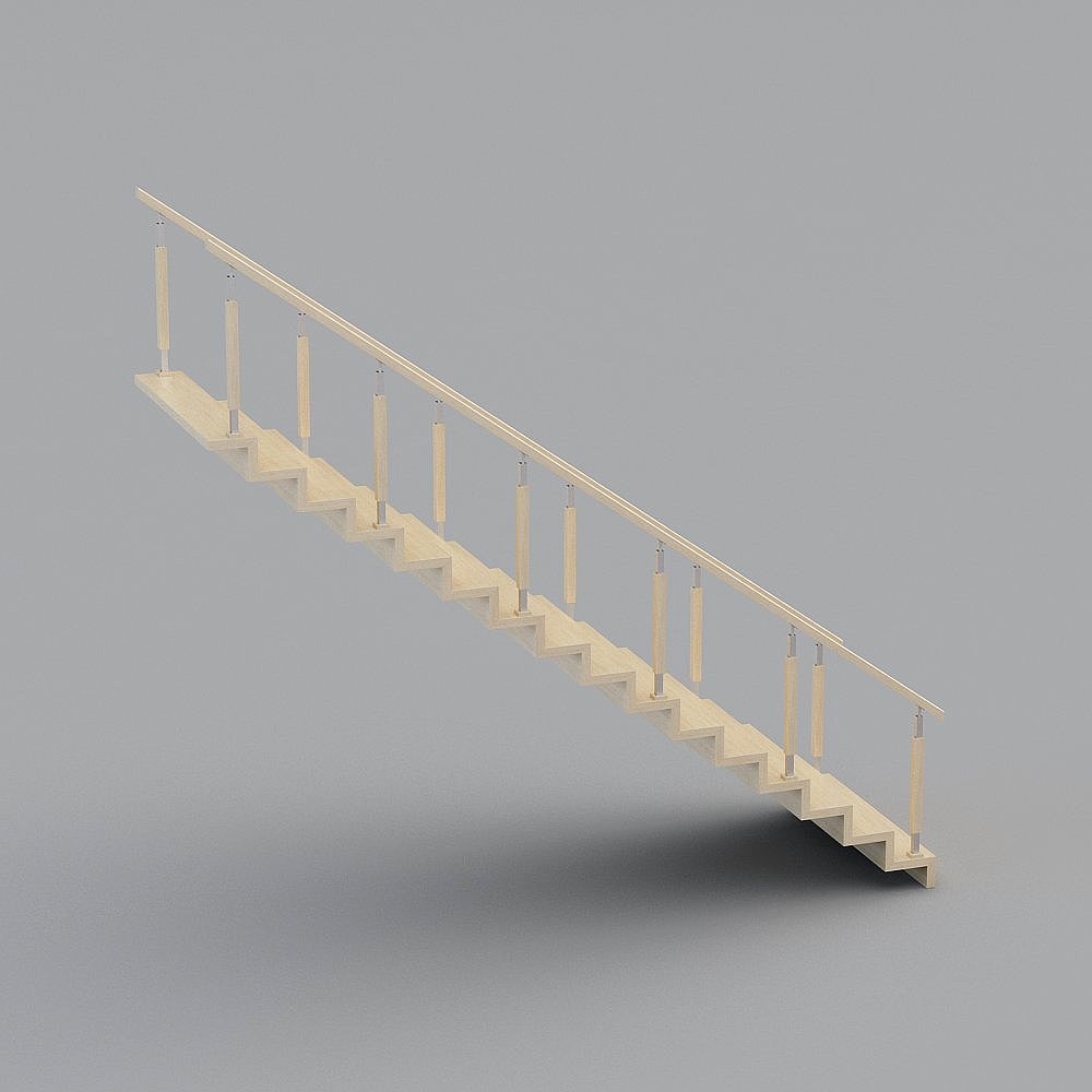 Combinazione Moderna di Scale in Ferro e Vetro-01