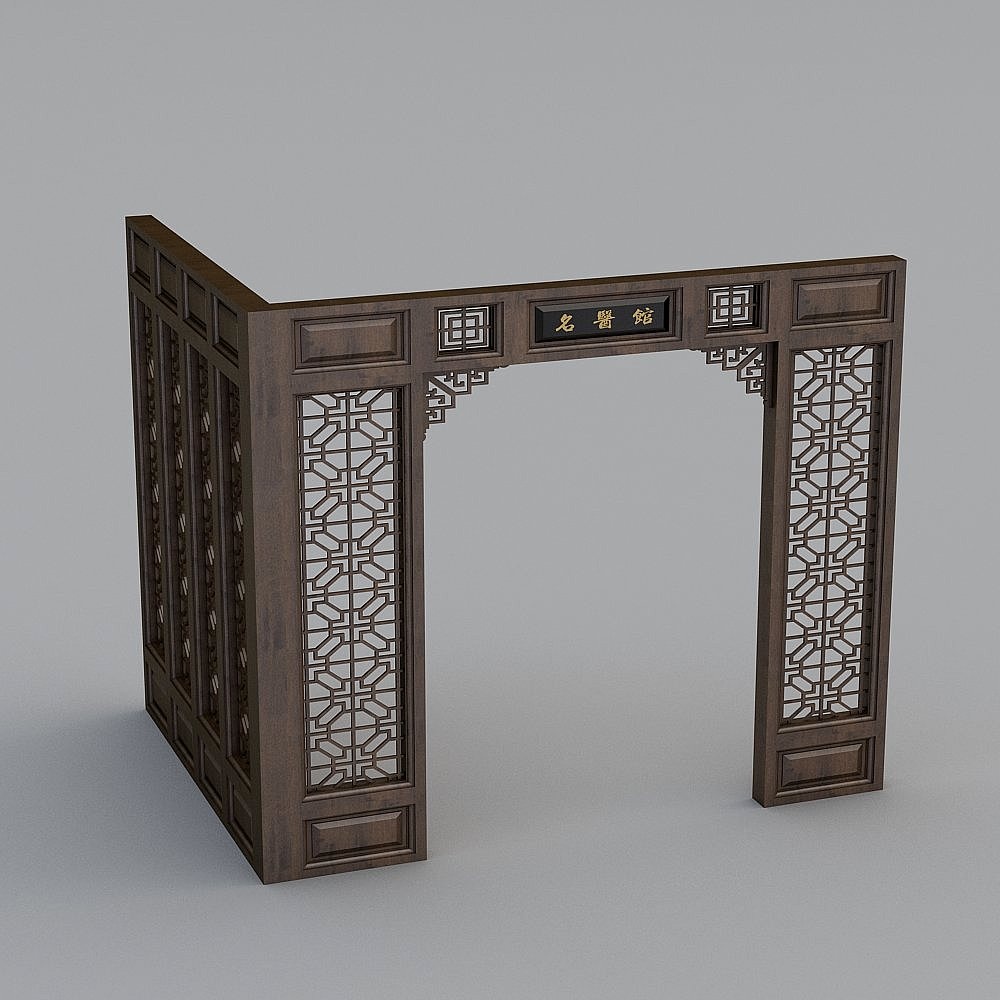 Chinese style palace door 02