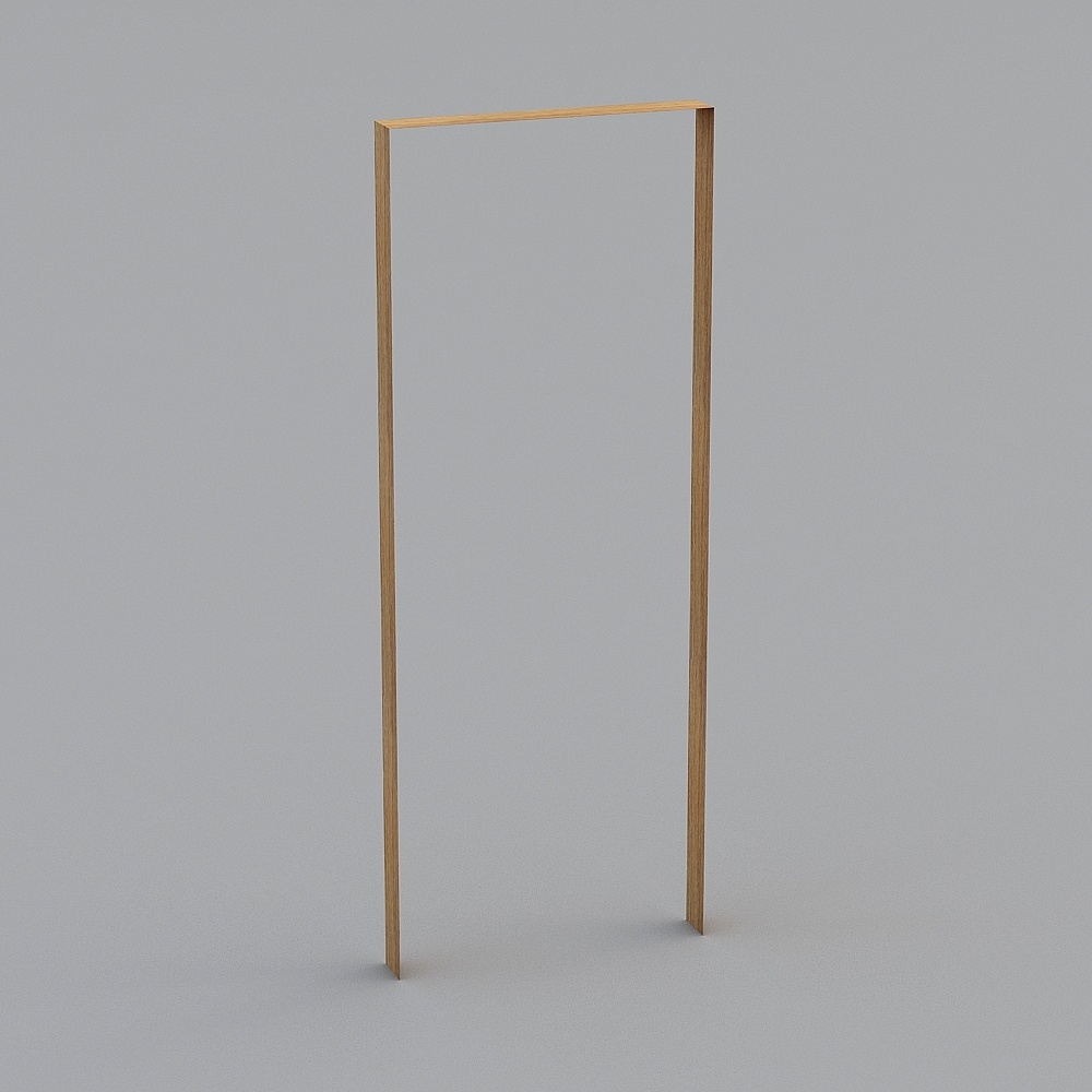 Minimalist 3D Door Frame Model