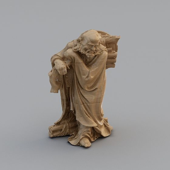 Exhausted Traveler 3D Model for Creative Projects