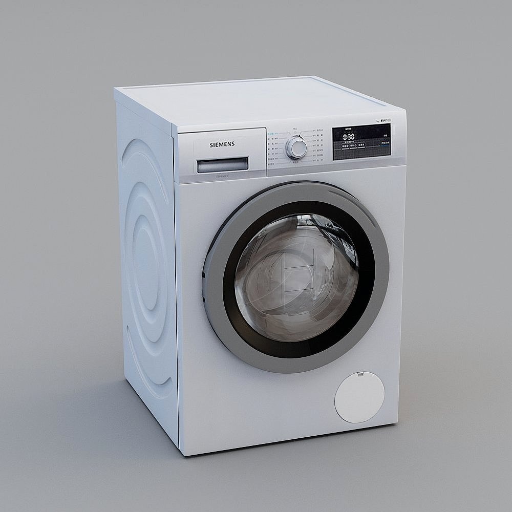Sleek Siemens Washing Machine 3D Model
