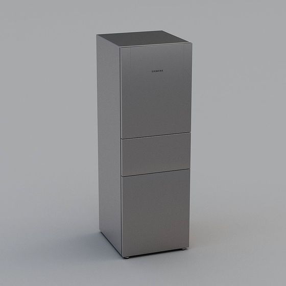 Siemens Refrigerator Low-Poly 3D Model