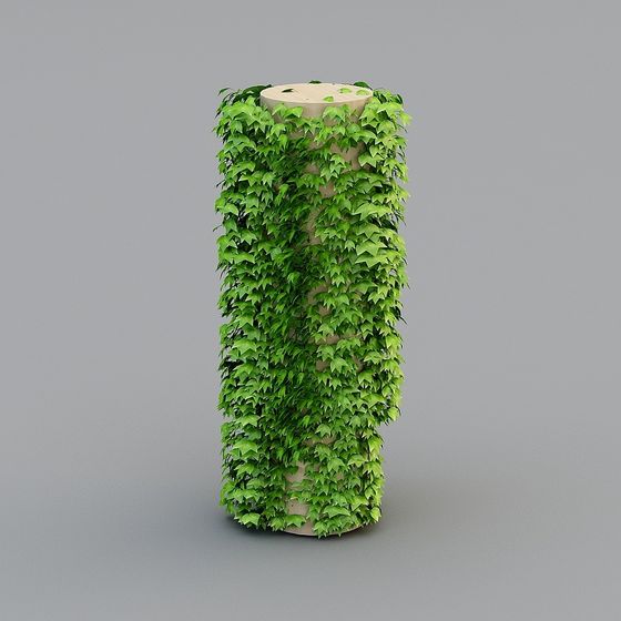 Vines Column 3D model - Nature Meets Modern Aesthetics