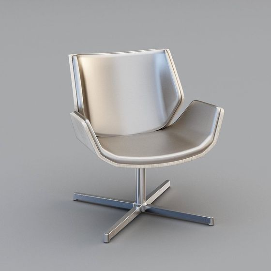 Streamlined Lounge Chair 3D model