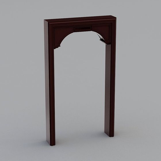 Classic Wooden Arch 3D model for Creative Projects