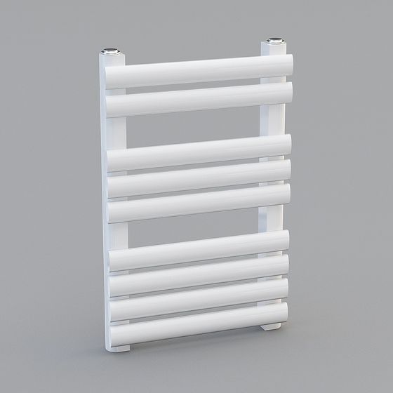 Stylish Wall-Mounted Radiator 3D model